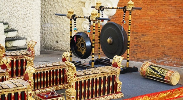 Traditional percussive music instruments Bali, Indonesia