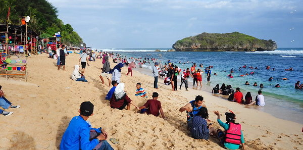 70 Tempat Wisata Gunung Kidul Terbaru Paling Hits Pantai Sadranan