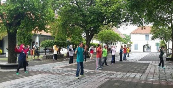 Senam Sehat Museum Benteng Vredeburg